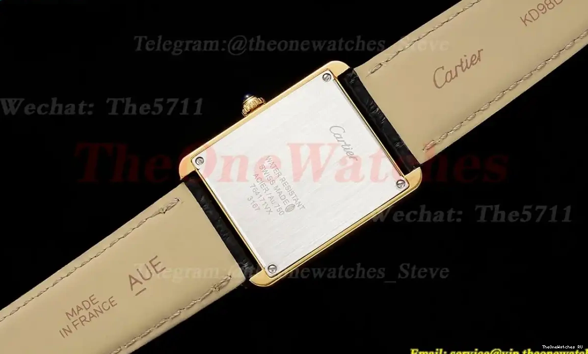 Dial White Tank 27.4mm AF LE Solo YG Dia Quartz 0401